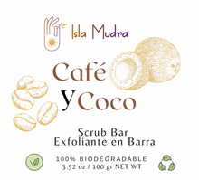 Cargar imagen en el visor de la galería, Café y Coco Exfoliante de Azucar en Barra
